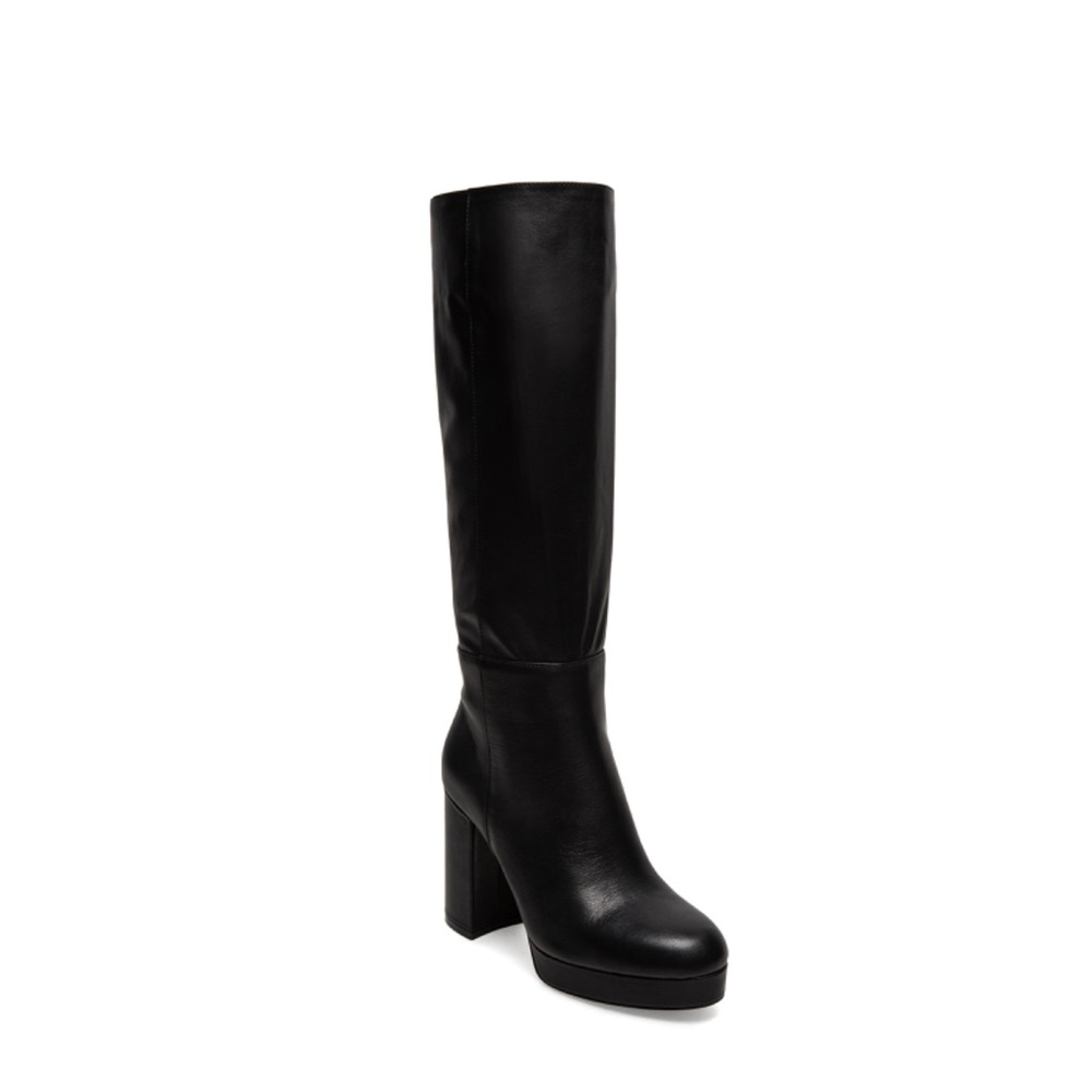 NWT Anthropologie SILENT D YELLONA Black Leather Boot - Picture 2 of 11